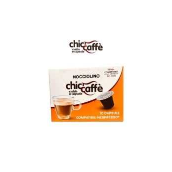 10 CAPSULE NOCCIOLINO NESPRESSO CHICCAFFE'